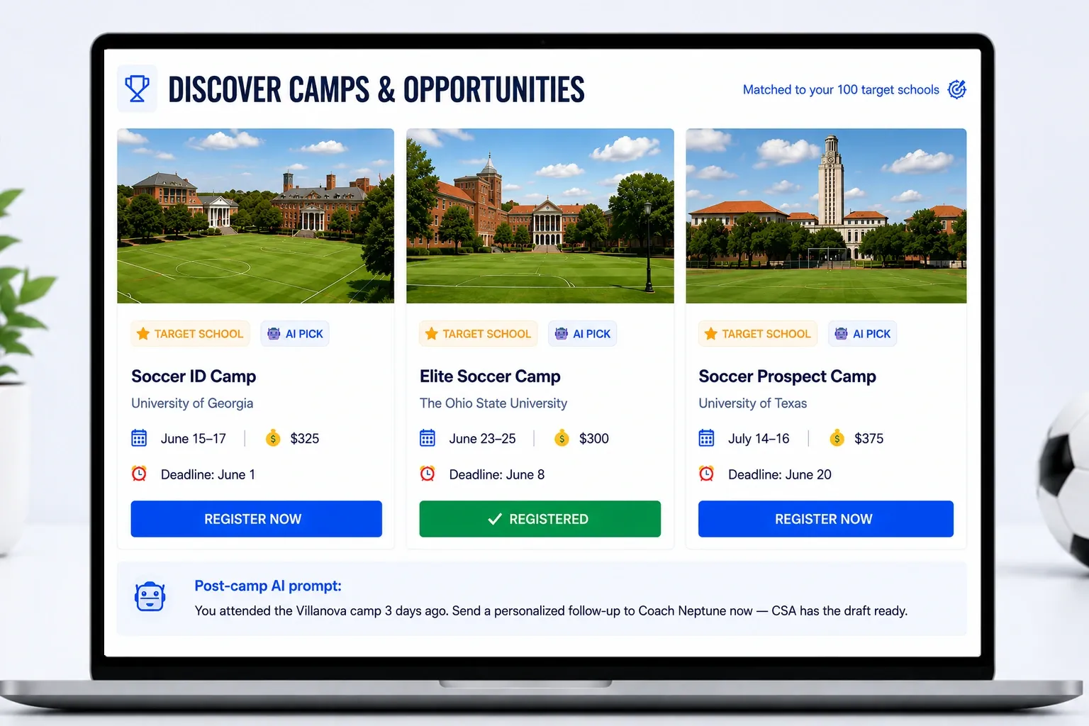 AI-Powered Camp Recommendations